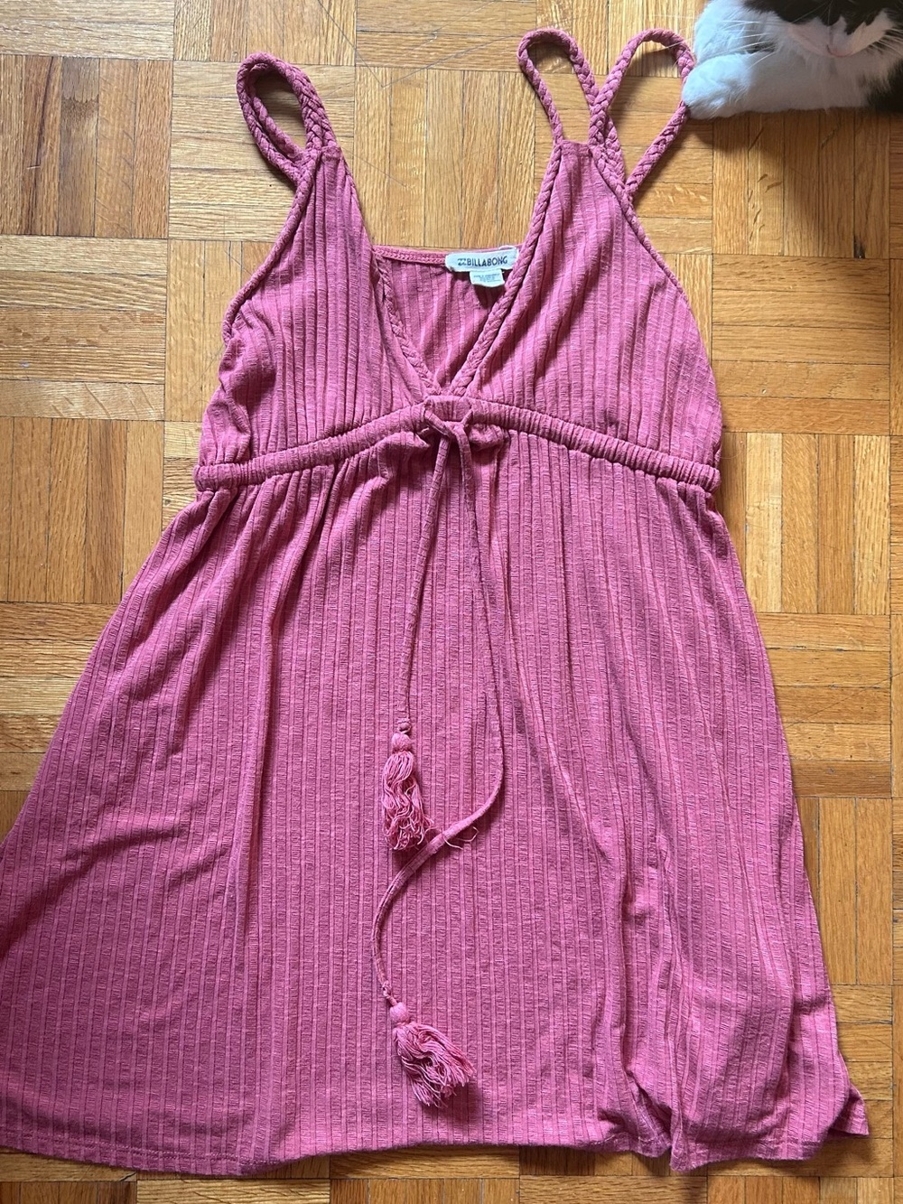 Billabong Rose Pink Ribbed Dress